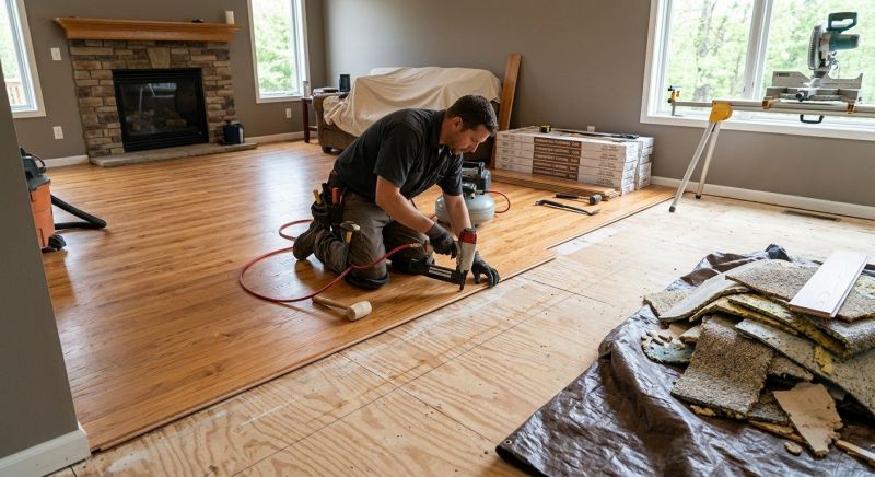 Finished Floor Installation in Manassas, VA